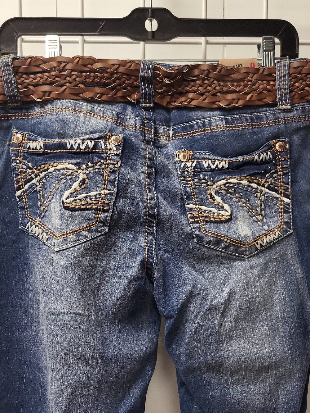 Nwt Wallflower Women’s Blue Boot Cut Back-Pocket Jeans, Size 9